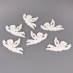 Украшение дерев. #25-184 "Белый ангел" 1/200 шт