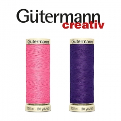 Нитка швейная Gutermann №100, номера цветов: 201-400