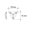 3303 Камни пришивные треугольник 16 мм 1/120 шт