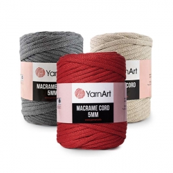 Пряжа Yarnart Macrame Cord 5 мм