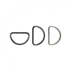 Полукольцо металлическое 1,5см (1,7см) 1/250шт