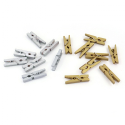 Украшение дерев. "прищепка" 2,5 см, 1/300 шт