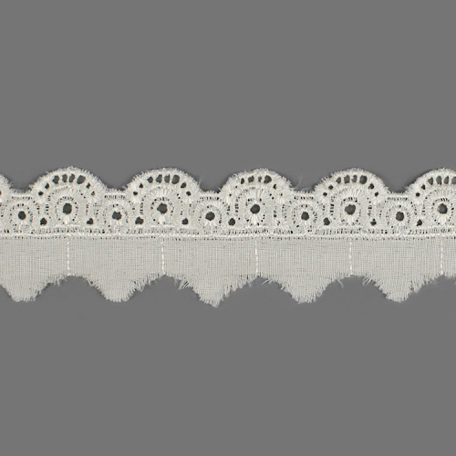 Прошва №461 х/б ш.3 см молочный  1/9 м