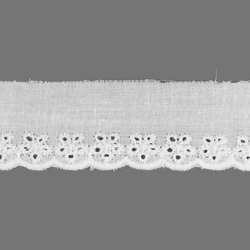 Прошва №TH167 х/б ш.3 см белый  1/14,6 м Прошва №TH167 х/б ш.3 см белый  1/14,6 м