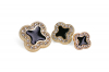 Пуговица со стразами квадрат 12 мм, 1/25 шт