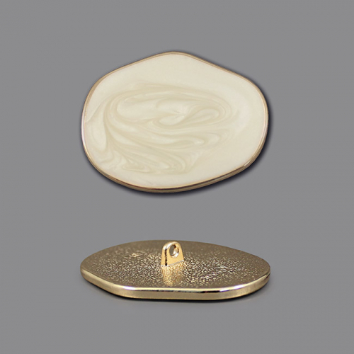 Пуговица №П-125 60L крем/золото 1/20 шт