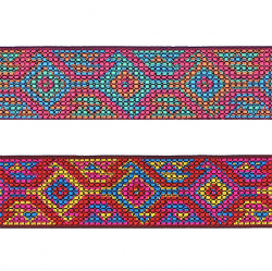 Тесьма жаккард №R4559 ш.3 см 1/9 м