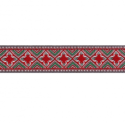 Тесьма жаккард №R4784 ш.2 см 1/9 м